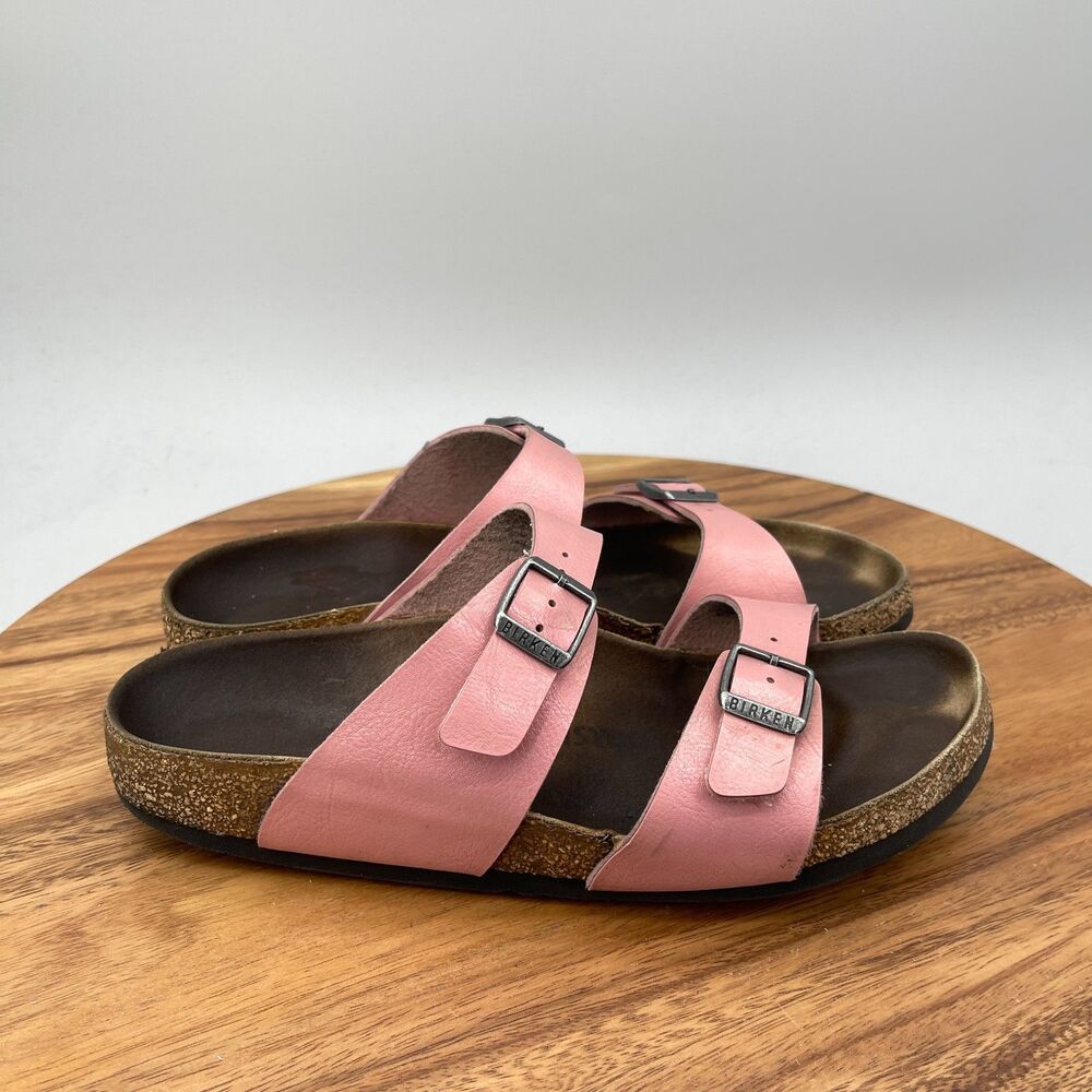 Birkenstock Sydney Sandals Womens Size 8 / 39 Pink Leather Casual Comfort Shoes